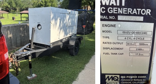 Isuzu QD-60(C240) generator